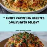 Crispy Parmesan Roasted Cauliflower Recipe