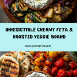 Creamy Feta & Roasted Veggie Mezze Board Recipe