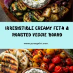 Creamy Feta & Roasted Veggie Mezze Board Recipe