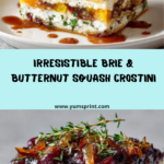 Brie & Butternut Squash Crostini with Maple Glaze Recipe