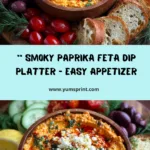 Smoked Paprika Whipped Feta Dip Platter Recipe