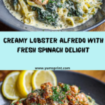 Lobster Alfredo with Spinach Recipe