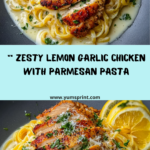 Lemon Garlic Butter Chicken with Creamy Parmesan Pasta Recipe