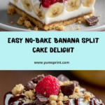No-Bake Banana Split Cake Recipe