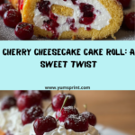Cherry Cheesecake Cake Roll Recipe