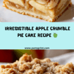 Grandma’s Apple Crumble Pie Cake Recipe