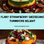 Flaky Strawberry Cheesecake Turnovers Recipe
