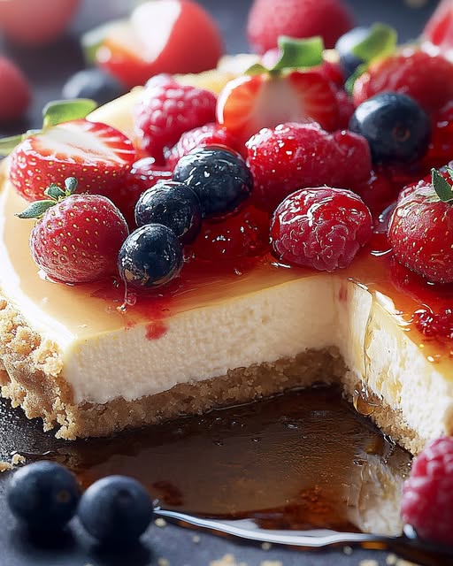 Low-Fat Refined Sugar-Free Cheesecake Recipe 3 Low-Fat Refined Sugar-Free Cheesecake Recipe - Recipe Image