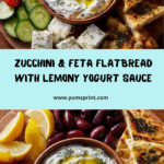 Flatbread with Feta, Zucchini & Lemon-Garlic Yogurt Recipe