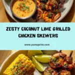 Coconut Lime Grilled Chicken Skewers Recipe