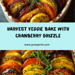 Carrot Bake with Cranberry-Honey Drizzle Recipe
