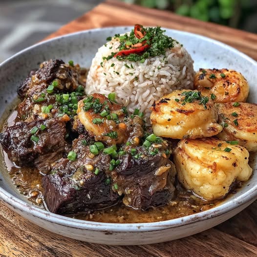 Jamaican Curry Goat with Coconut Rice Recipe - Recipe Image