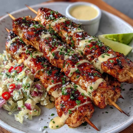Mango Habanero Chicken Skewers Recipe - Recipe Image