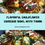 Roasted Cauliflower Couscous Bowl with Feta & Lemon Tahini Recipe
