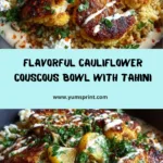 Roasted Cauliflower Couscous Bowl with Feta & Lemon Tahini Recipe