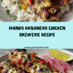 Mango Habanero Chicken Skewers Recipe