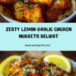 Zesty Lemon Garlic Chicken Nuggets Recipe