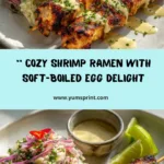 Shrimp Ramen with Soft-Boiled Egg Recipe