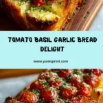 Tomato Basil Garlic Bread Recipe