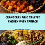 Cranberry & Spinach Stuffed Chicken Breasts with Brie Recipe
