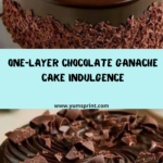 One-Layer Chocolate Ganache Cake Recipe
