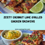 Coconut Lime Grilled Chicken Skewers Recipe