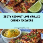 Coconut Lime Grilled Chicken Skewers Recipe