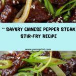 Chinese Pepper Steak with Onions Recipe