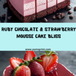 Ruby Chocolate Strawberry Mousse Cake Recipe