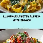 Lobster Alfredo with Spinach Recipe