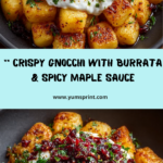 Place crispy gnocchi on a serving plate Recipe