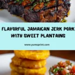 Serve the jerk pork alongside the fried plantains Recipe