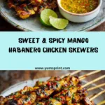 Mango Habanero Chicken Skewers Recipe