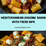 Mediterranean Grazing Board with Fresh Dips Recipe