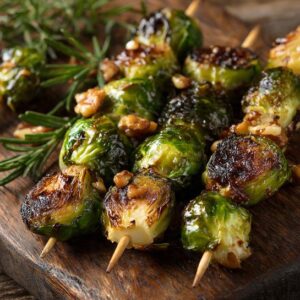 Caramelized Brussels Sprouts Christmas Skewers Recipe