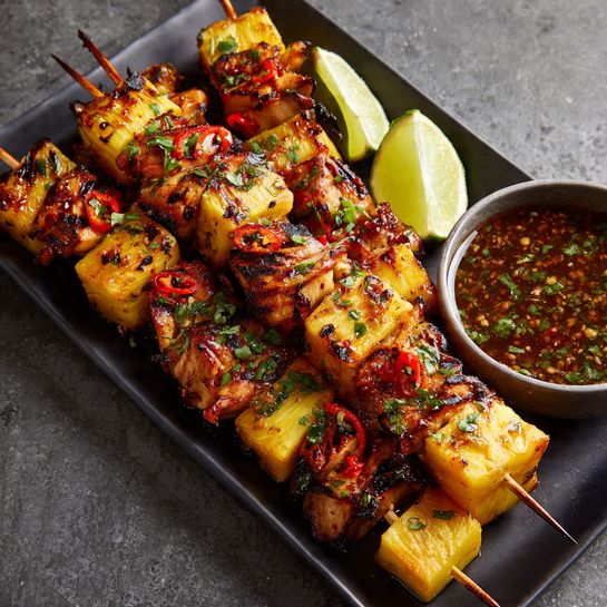 Grilled Pineapple Chicken Kebabs Recipe 3 Grilled Pineapple Chicken Kebabs Recipe - Recipe Image