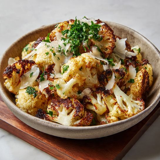 Crispy Parmesan Roasted Cauliflower Recipe