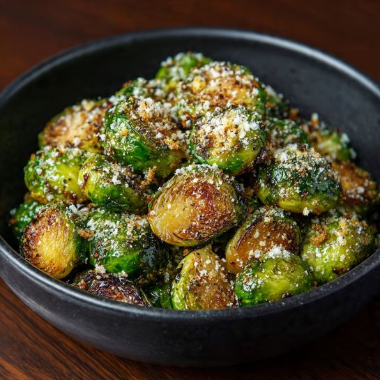 Crispy Parmesan Air-Fried Brussels Sprouts Recipe