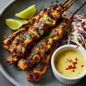 Coconut Lime Grilled Chicken Skewers Recipe