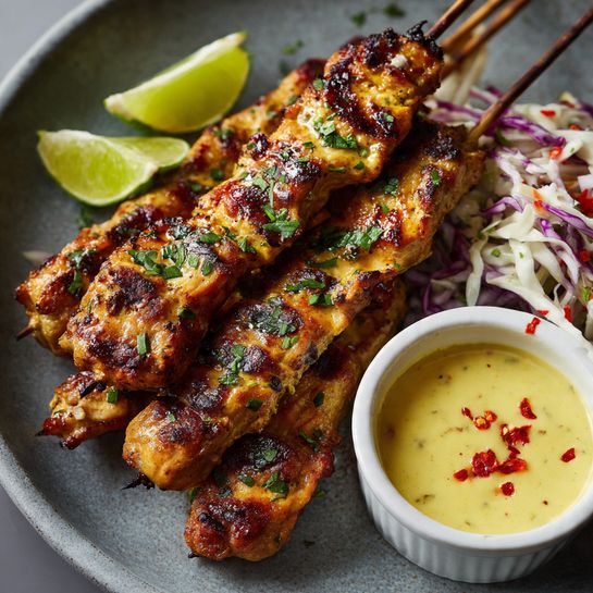 Coconut Lime Grilled Chicken Skewers Recipe 3 Coconut Lime Grilled Chicken Skewers Recipe - Recipe Image