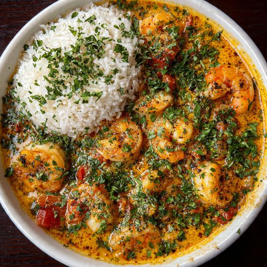 Coconut Curry Shrimp with Jasmine Rice Recipe - Recipe Image