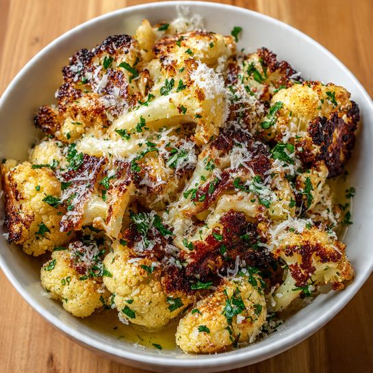 Crispy Parmesan Roasted Cauliflower Recipe