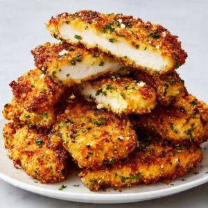 Air Fryer Parmesan Crusted Chicken Tenders Recipe