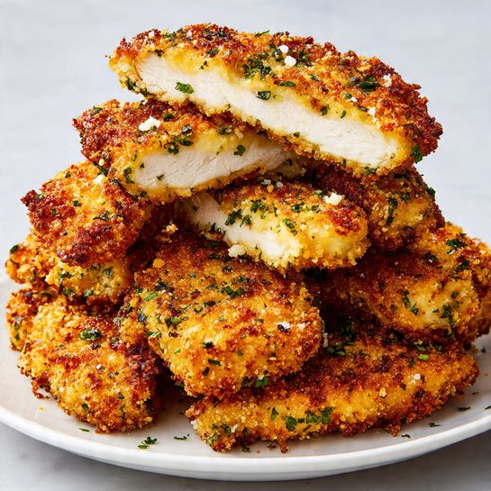 Air Fryer Parmesan Crusted Chicken Tenders Recipe