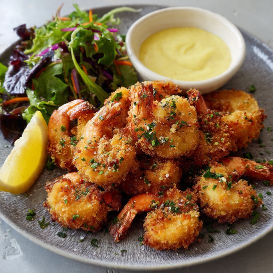 Lemon Garlic Calamari with Aioli Recipe 2 Lemon Garlic Calamari with Aioli Recipe - Recipe Image