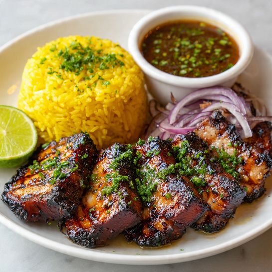 Tropical Jerk Pork Chops Recipe 2 Tropical Jerk Pork Chops Recipe - Recipe Image