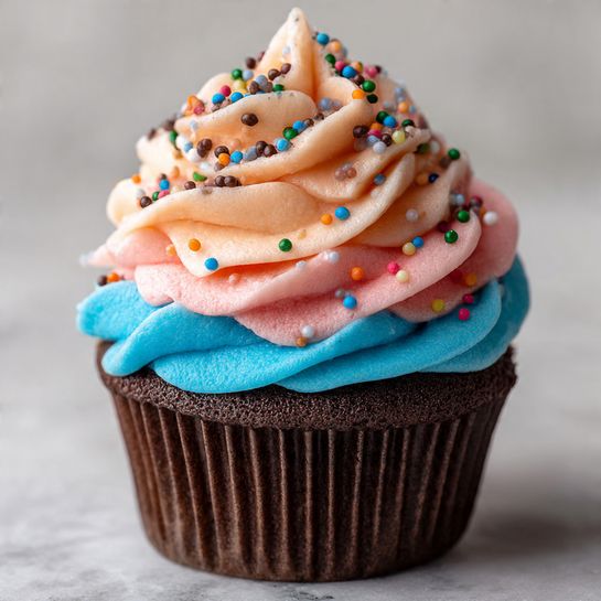 Colorful Rainbow Cupcake Bliss Recipe 2 Colorful Rainbow Cupcake Bliss Recipe - Recipe Image