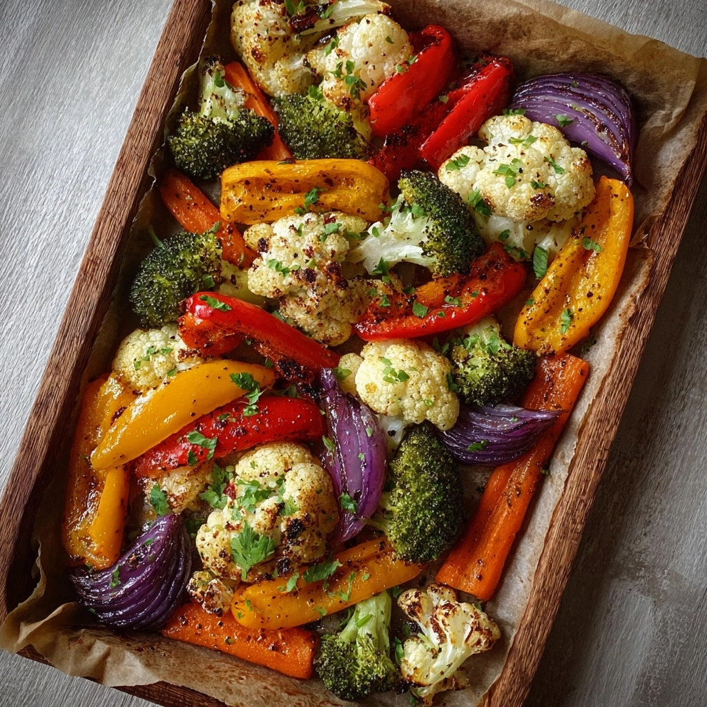 Maple Garlic Roasted Veggie Sheet Pan Recipe - Recipe Image