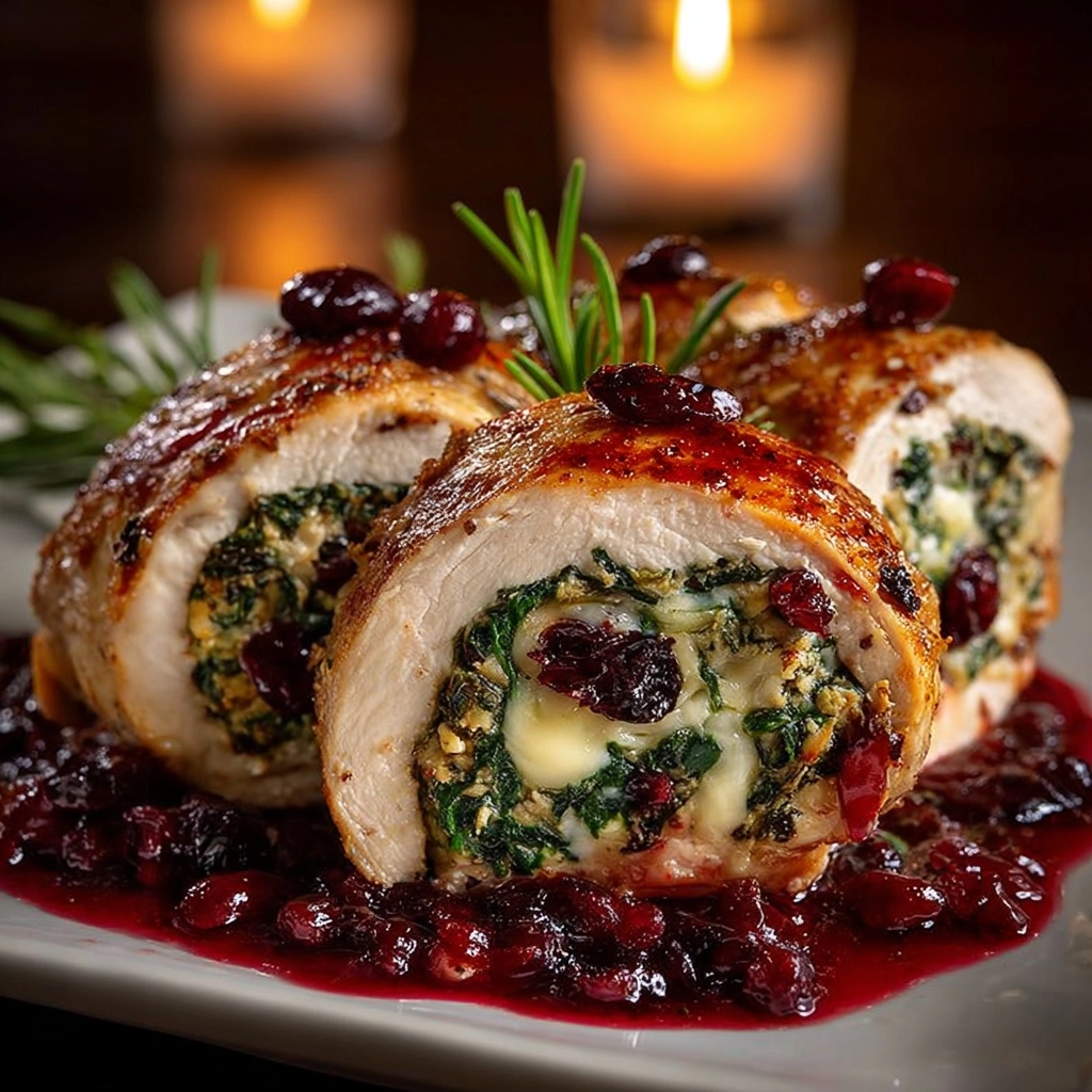 tuffed Chicken Breasts with Swiss Cheese Recipe - Recipe Image