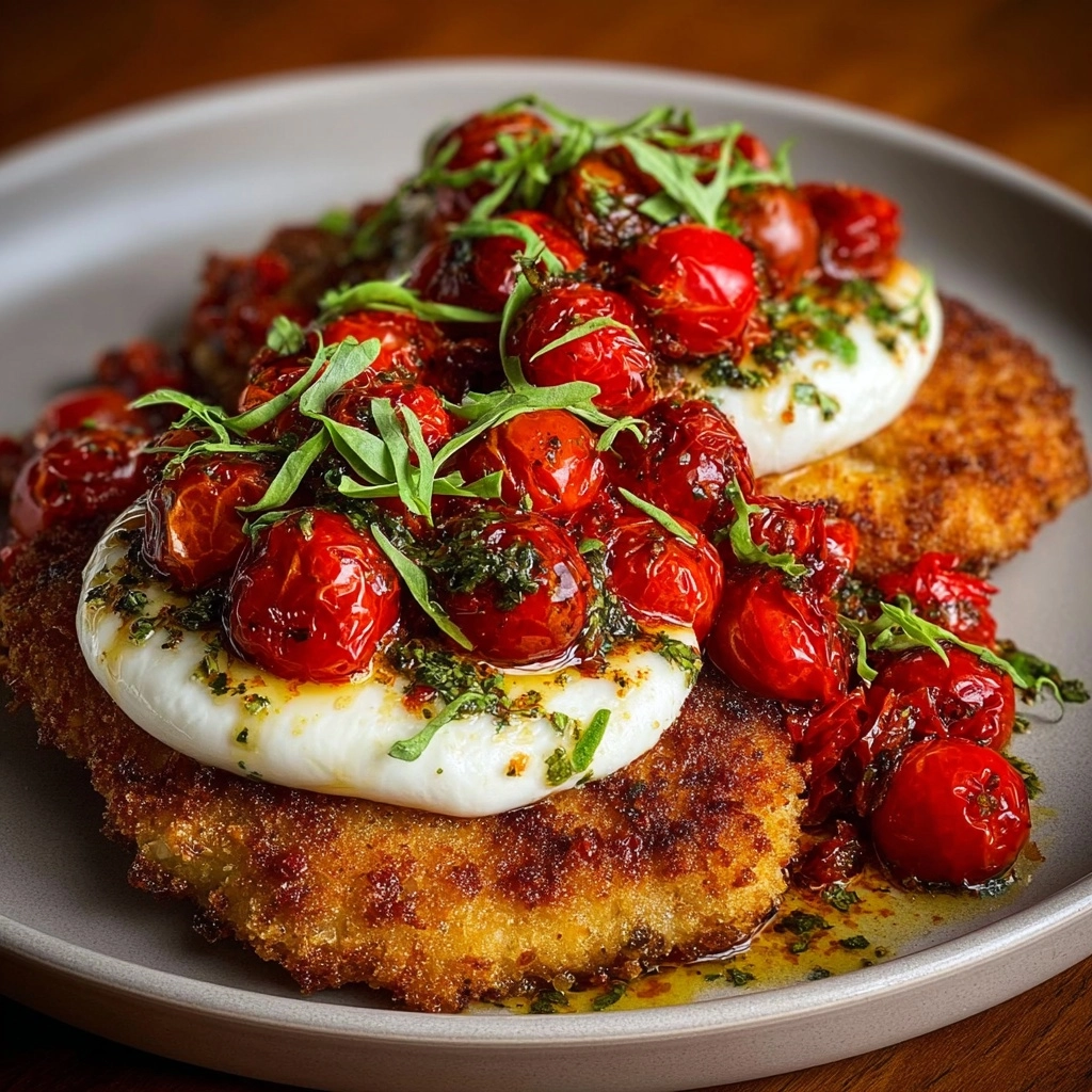 with Roasted Tomato and Burrata Topping Recipe